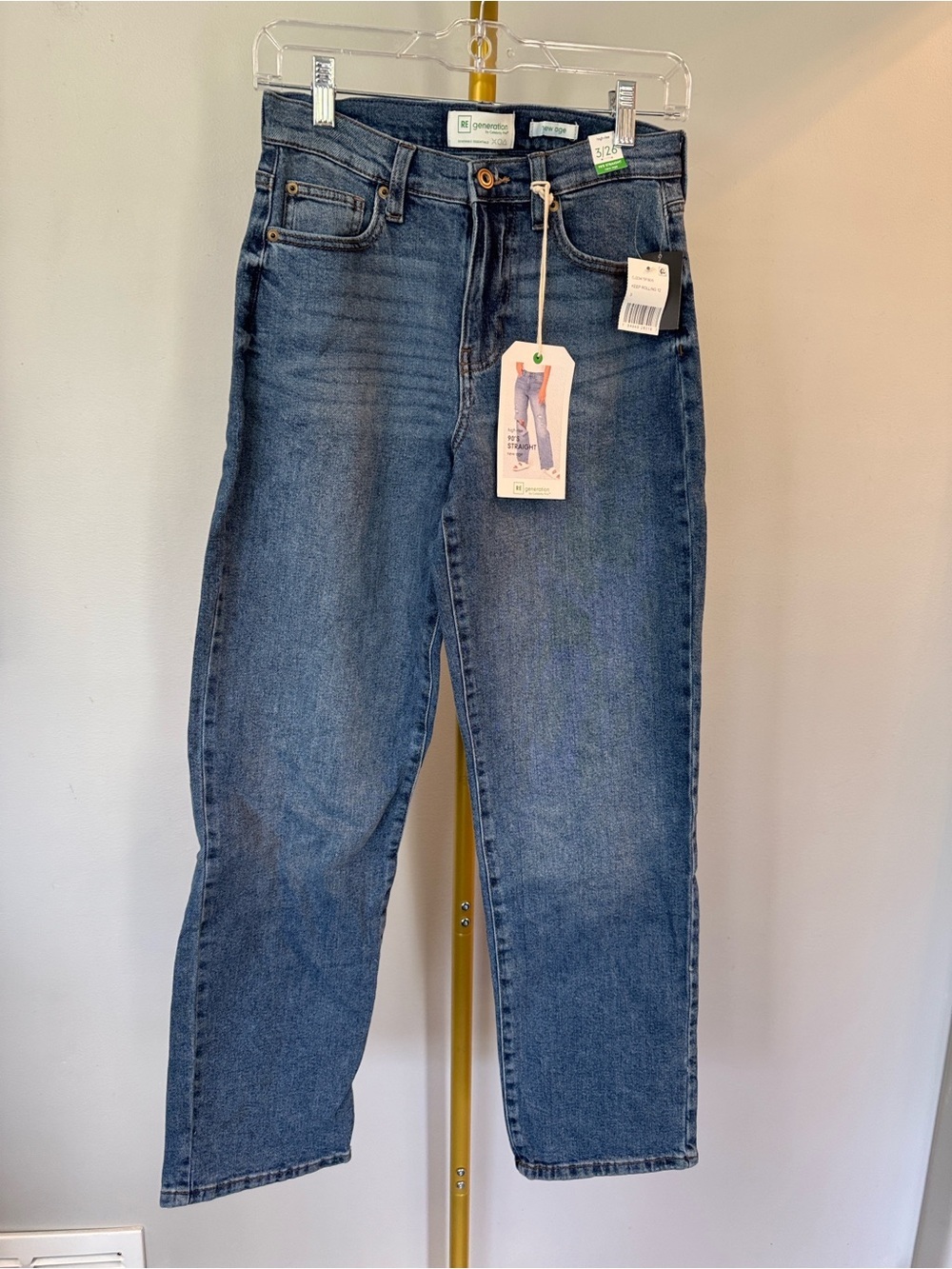Celebrity Pink Light Blue High-Rise 90's Straight Jeans